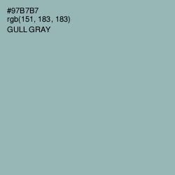 #97B7B7 - Gull Gray Color Image